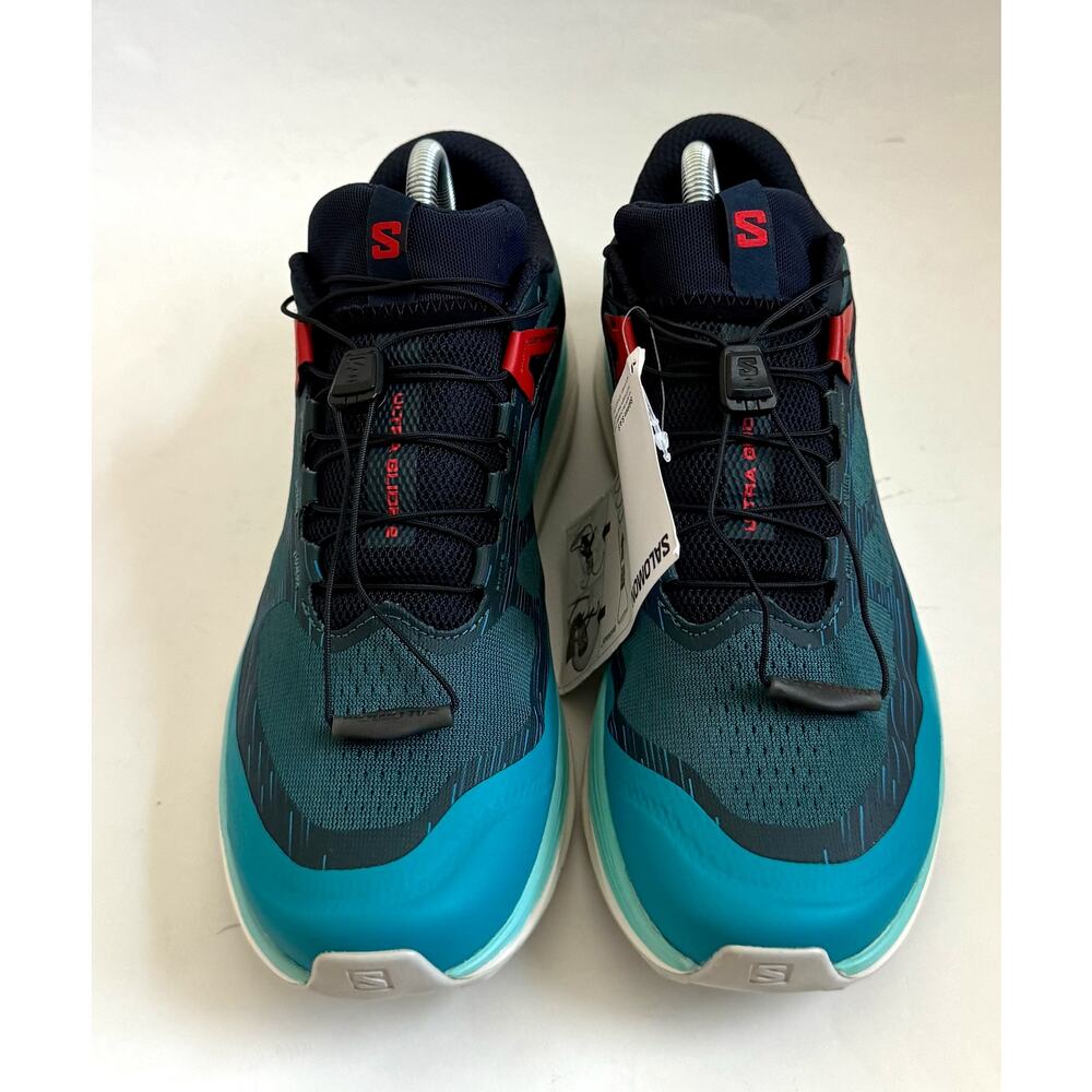 Saloman Ultra Glide 2 Trail Running Hiking Sneakers Blue Size 8.5 Regular - Picture 2 of 10